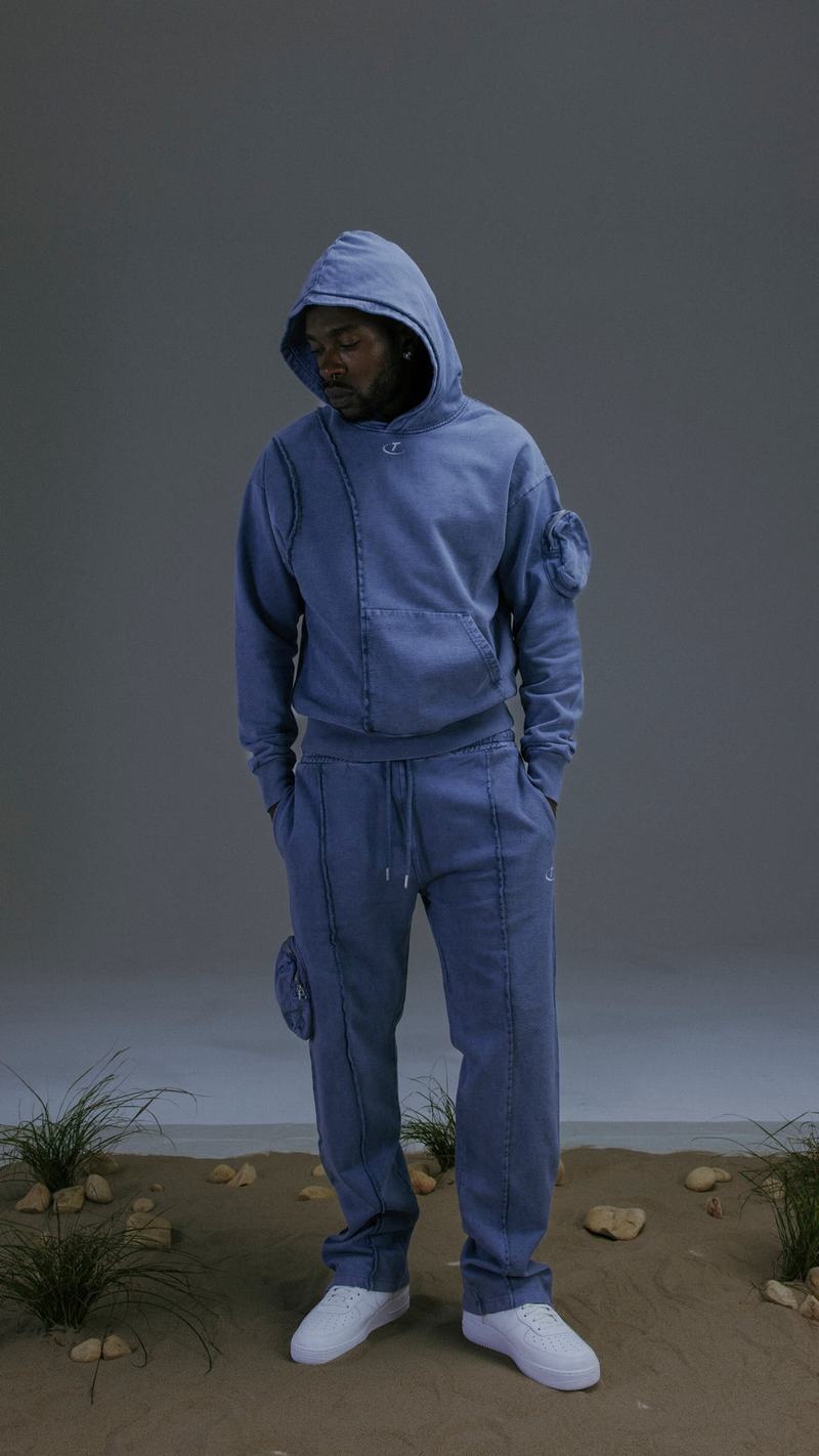 Blue Trapstar Construct Hoodie Men's Tracksuits | ONPQLJ-036