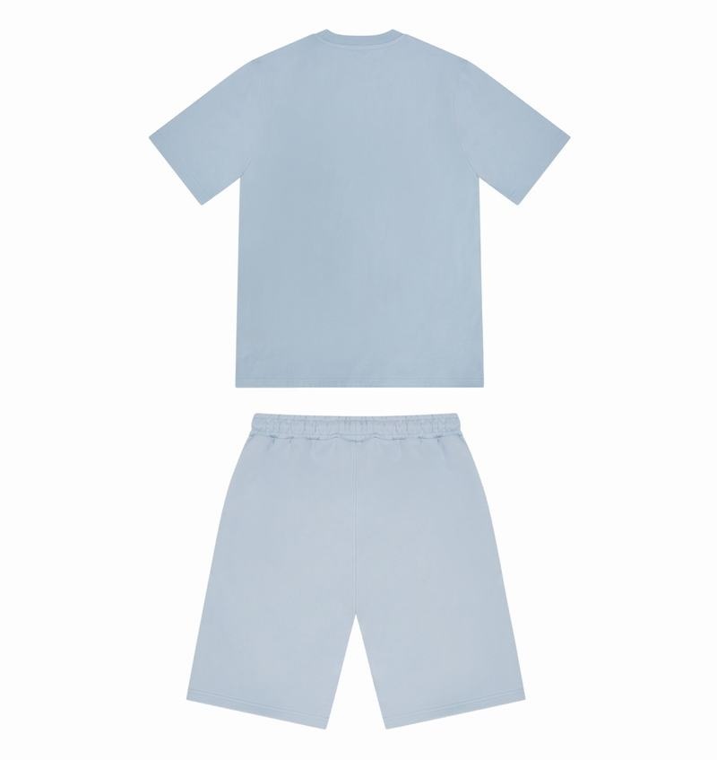 Blue Trapstar Decoded Gel Shorts Men's Sets | AOJRPV-209