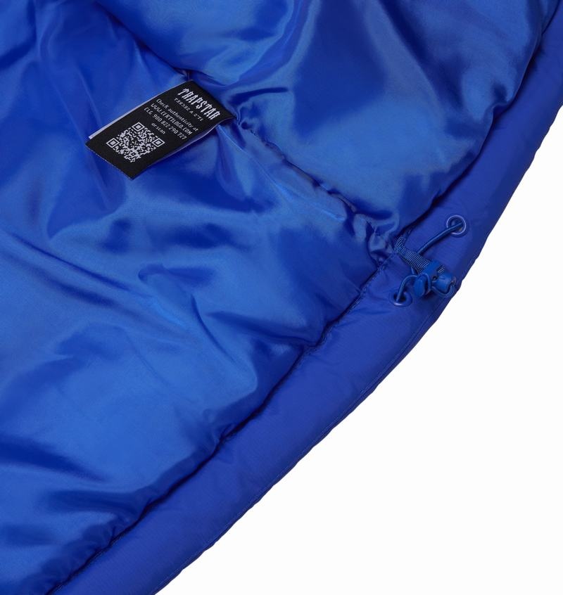 Blue Trapstar Decoded Hooded Puffer 2.0 Men's Jackets | UEKSRF-908