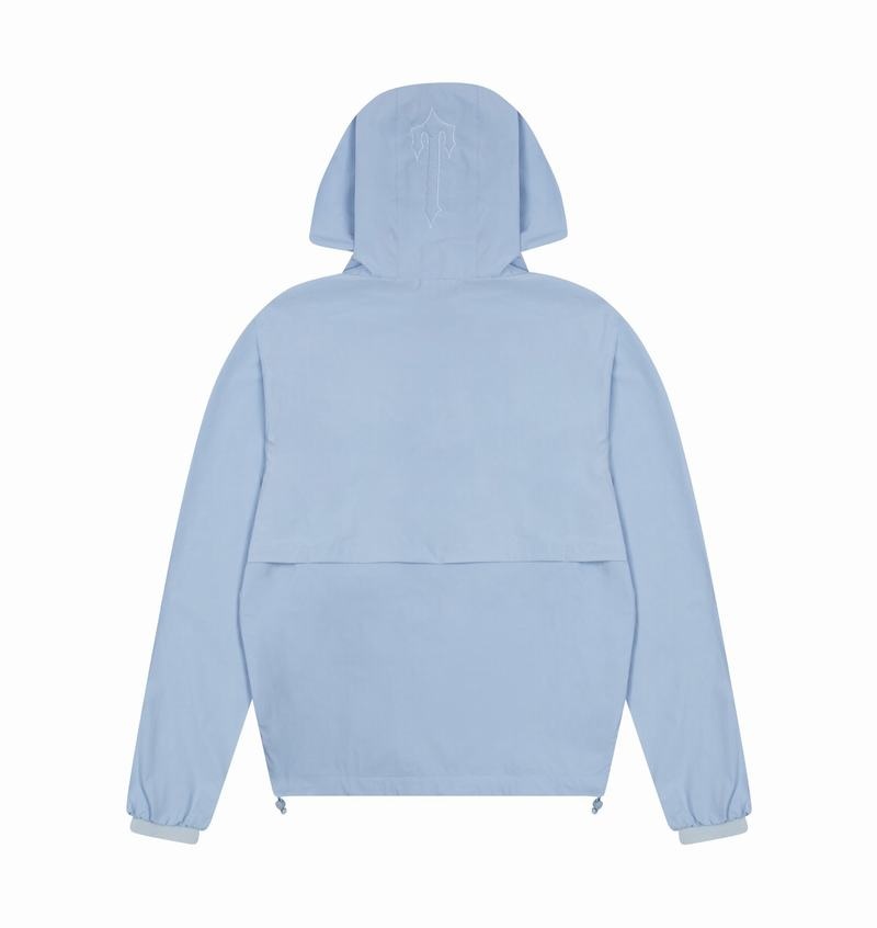 Blue Trapstar Decoded Windbreaker Men's Jackets | FHVXCK-178