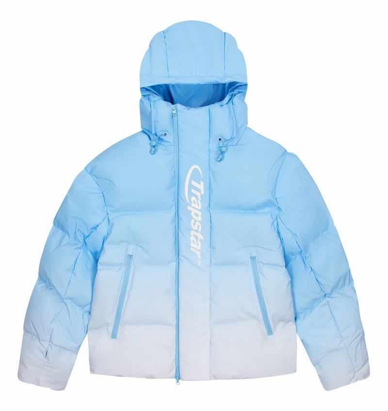 Blue Trapstar Hyperdrive Technical Puffer Men's Jackets | DPZTHG-845