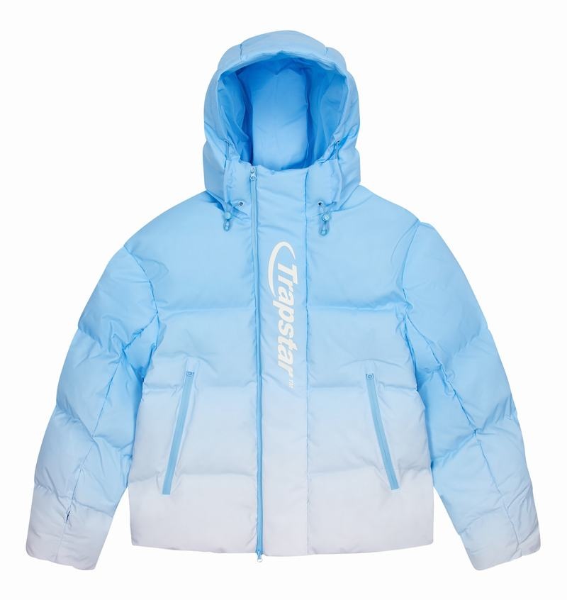 Blue Trapstar Hyperdrive Technical Puffer Men's Jackets | DPZTHG-845