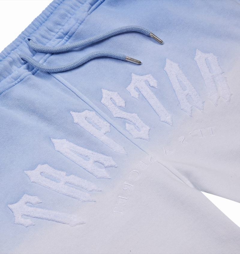 Blue Trapstar Irongate Arch Chenille Hoodie Men's Tracksuits | QEOHYG-701