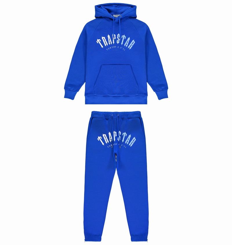 Blue Trapstar Irongate Arch It\'s A Secret Hooded Gel Men\'s Tracksuits | BRIPKD-408