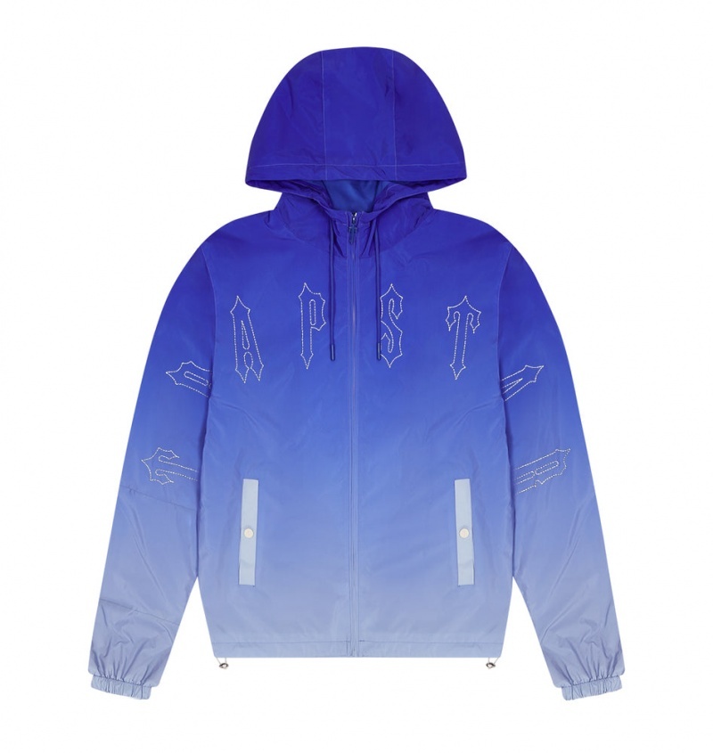 Blue Trapstar Irongate Windbreaker Men\'s Jackets | LTRXOI-860