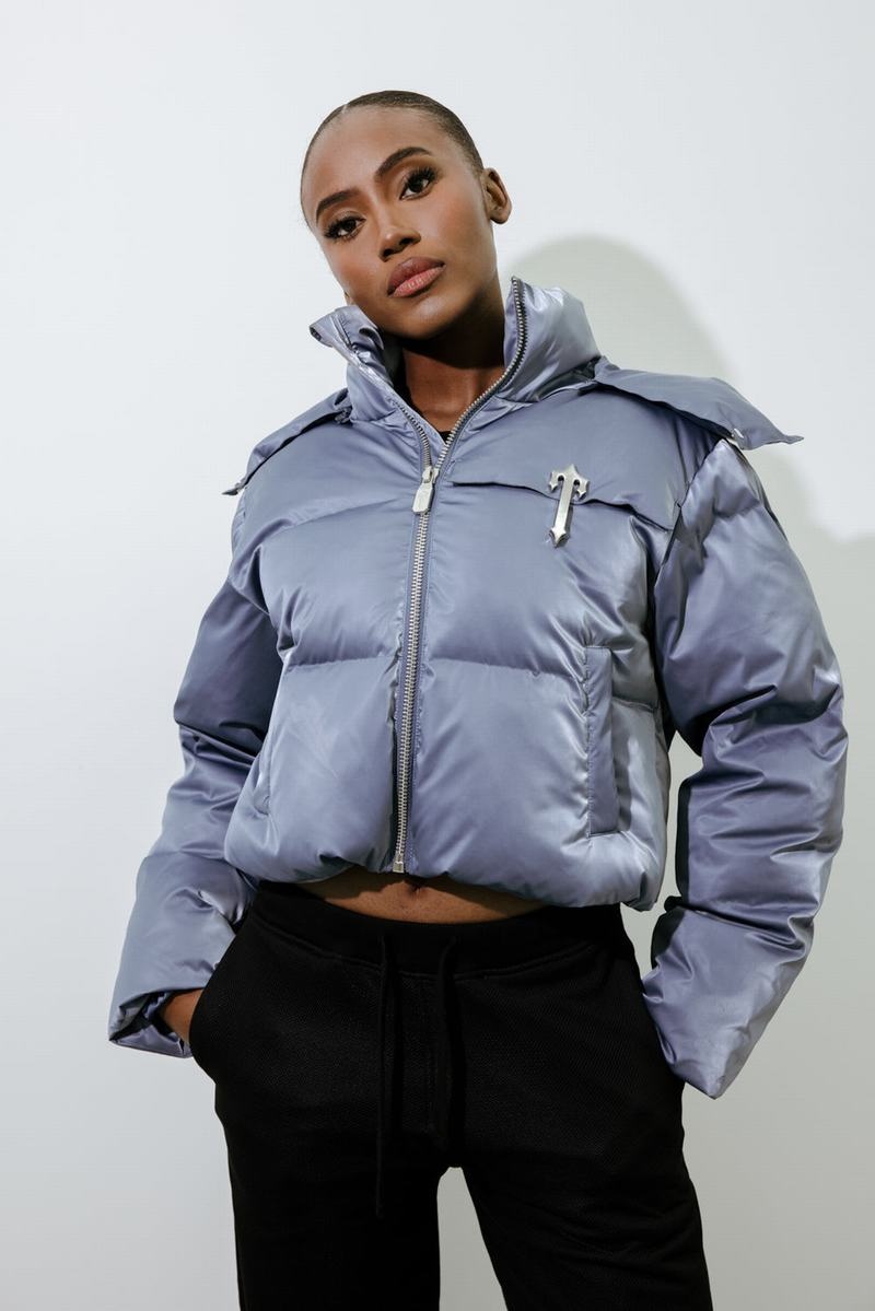 Blue Trapstar Magnetic T Trim Puffer Women's Jackets | ZPMNID-431