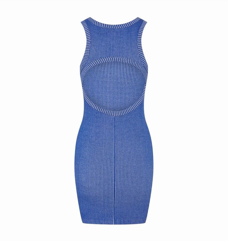 Blue Trapstar Two Tone Hyperdrive Women's Dress | XGJTZE-172