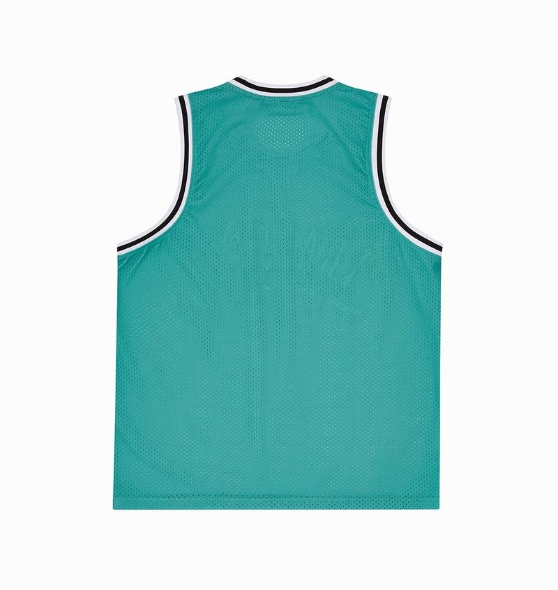 Blue / White Trapstar Irongate Arch Basketball Vest Men's T Shirts | NQVBFR-934