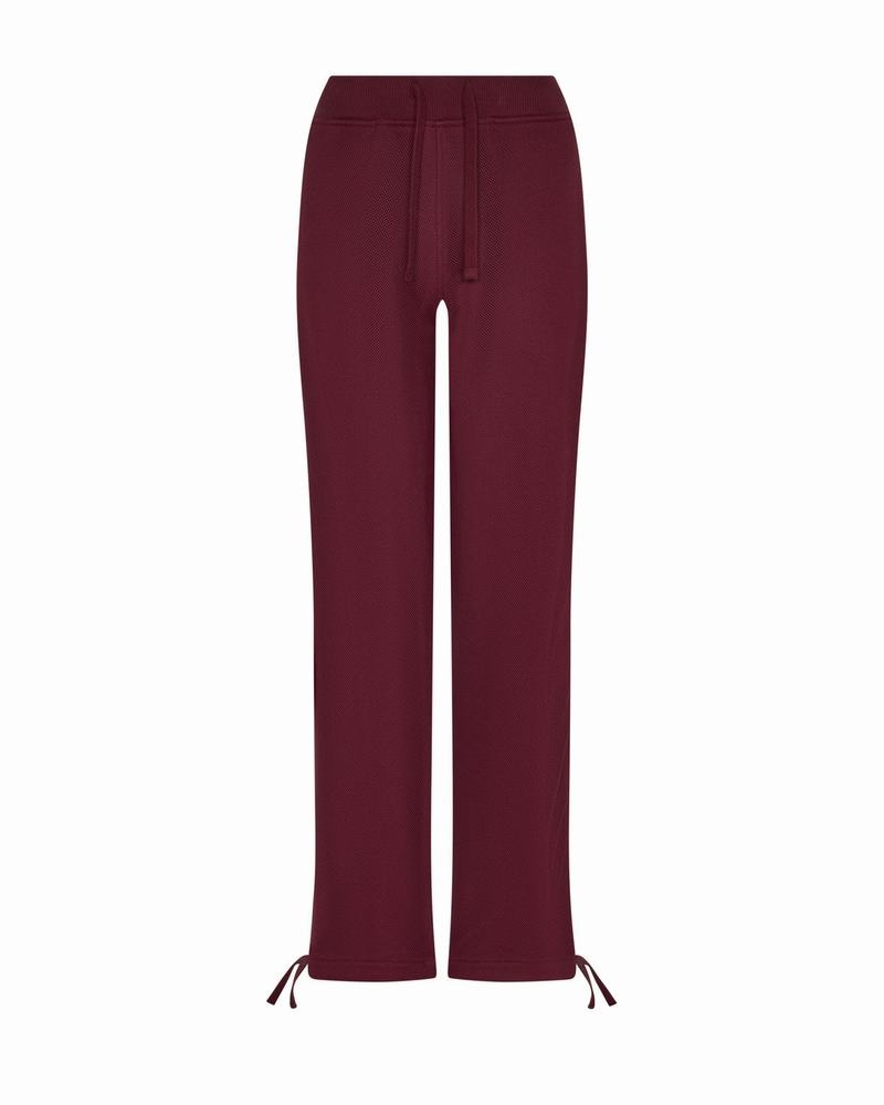 Burgundy Trapstar Mesh Irongate Arch Joggers Women's Tracksuits | SMXLEQ-283