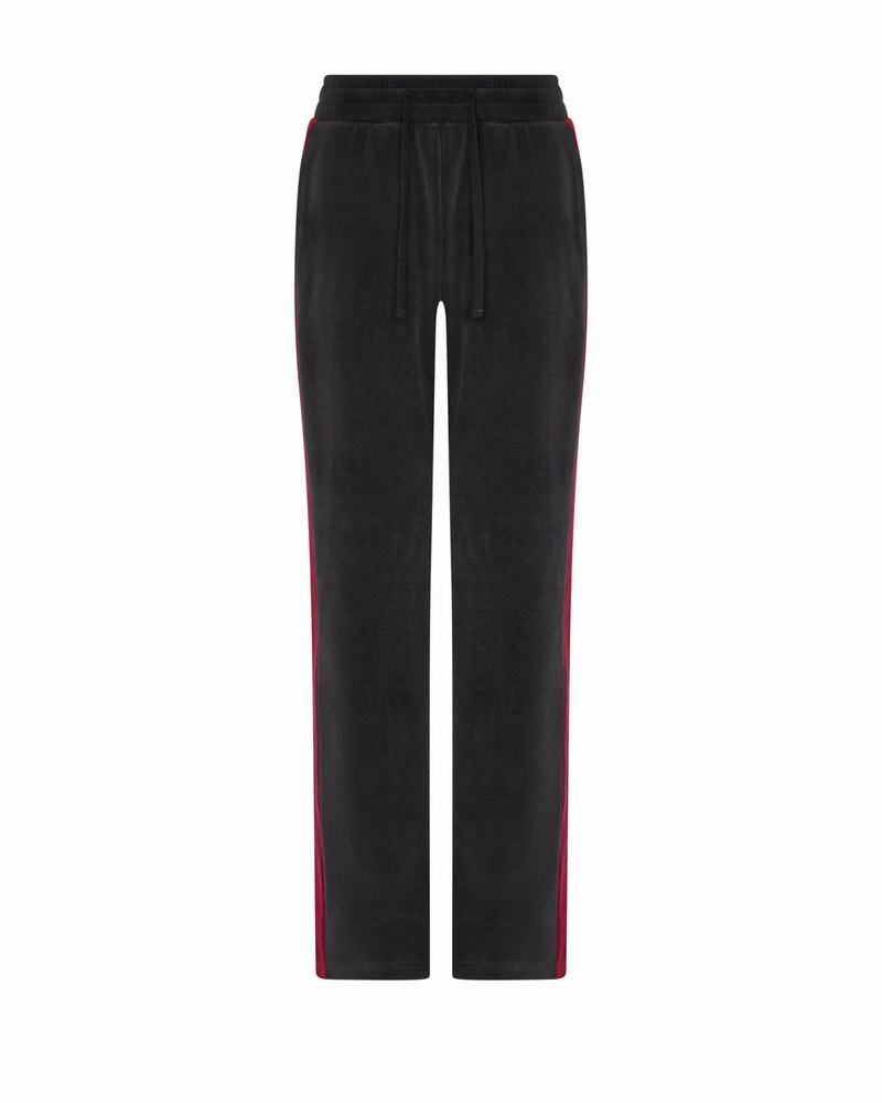 Burgundy Trapstar TS-Star Velour Track Women's Pants | KHJOCB-709