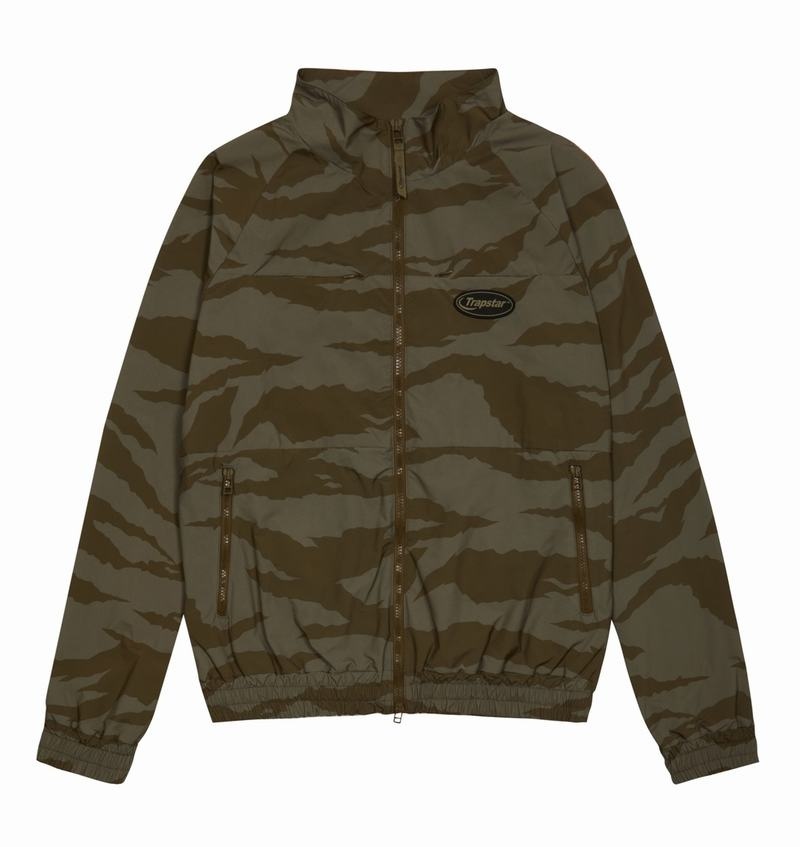 Camo Trapstar Hyperdrive Zip Track Top Men\'s Tracksuits | QNRHAY-739