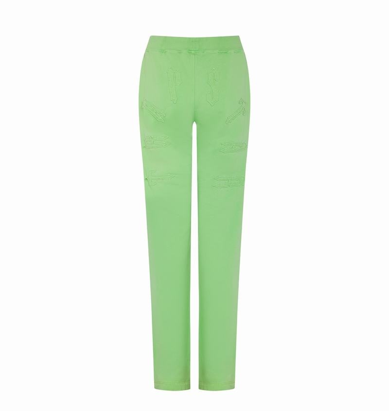 Green Trapstar Irongate Split Leg Jogging Women\'s Pants | EHRPCL-795