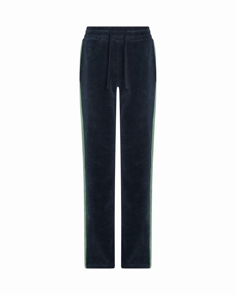 Green Trapstar TS-Star Velour Women's Pants | JXREIP-304