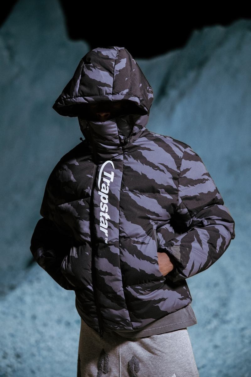 Grey Camo Trapstar Hyperdrive Technical Puffer Men's Jackets | RBYCOE-513