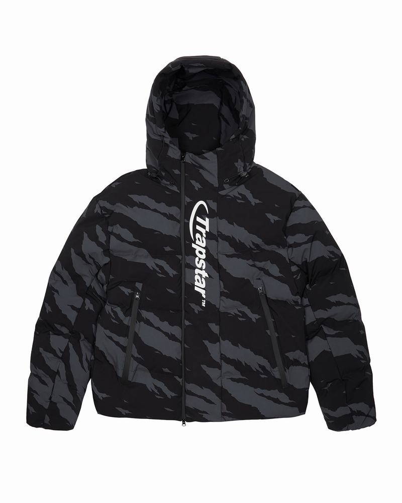 Grey Camo Trapstar Hyperdrive Technical Puffer Men\'s Jackets | RBYCOE-513