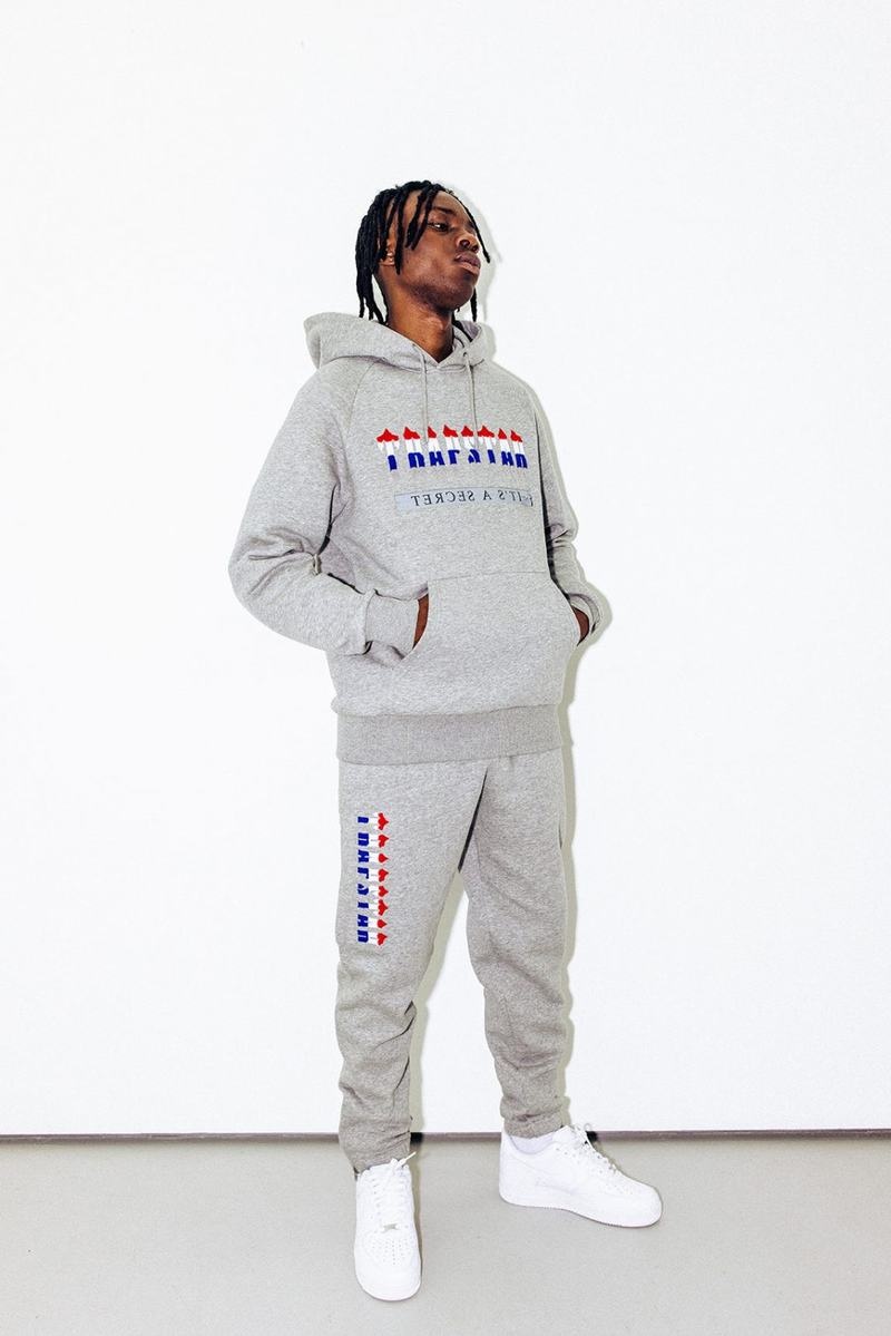 Grey Trapstar Chenille Decoded 2.0 Hoodie Men's Tracksuits | YKJCPB-458