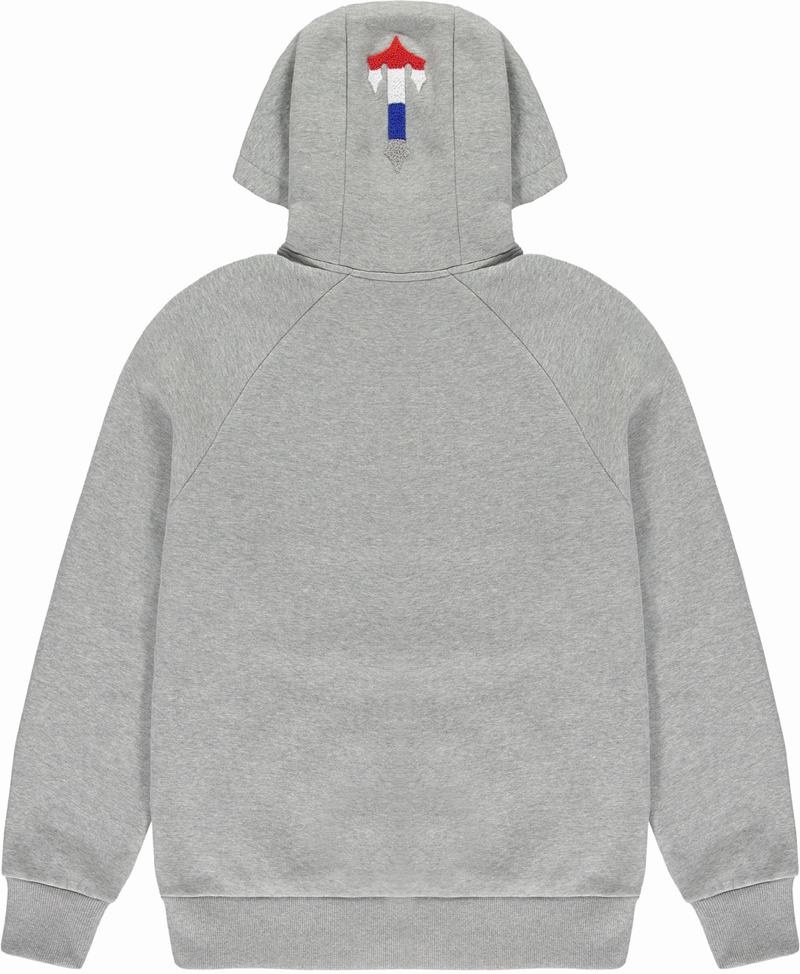 Grey Trapstar Chenille Decoded 2.0 Hoodie Men's Tracksuits | YKJCPB-458