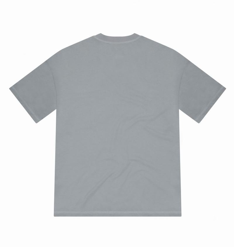 Grey Trapstar Hyperdrive Reinforced Rivet Men's T Shirts | FOJGCQ-841