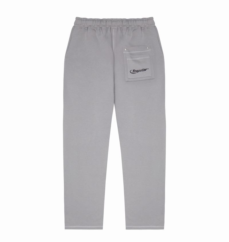 Grey Trapstar Hyperdrive Reinforced Rivet Joggers Men's Pants | BWEZNH-029