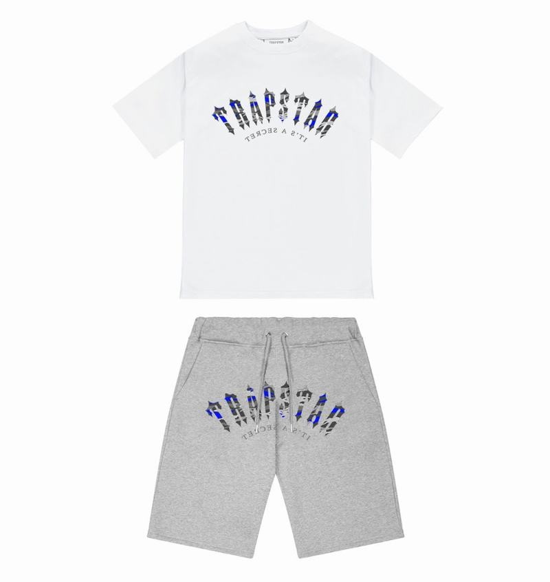 Grey Trapstar Irongate Arch It’s A Secret Shorts Men's Sets | IWCEVX-376