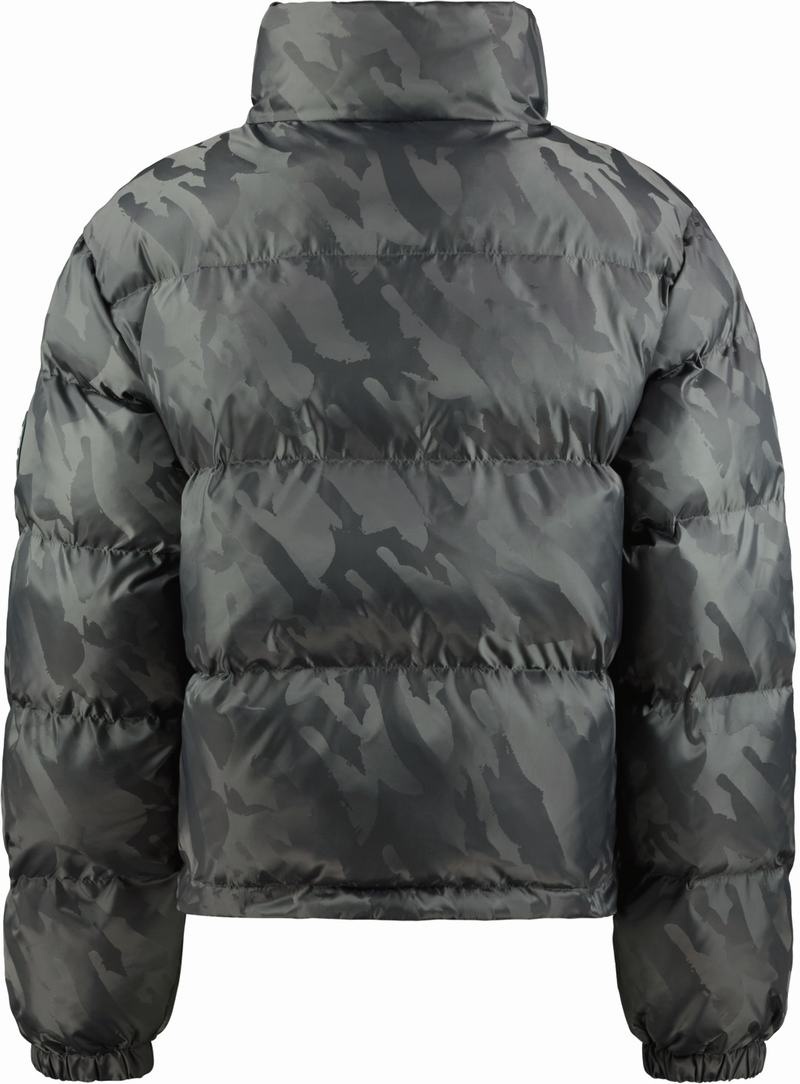 Grey Trapstar T Jacquard Puffer Women's Jackets | DMKBIO-701