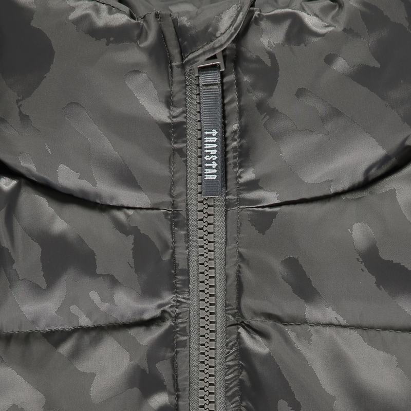 Grey Trapstar T Jacquard Puffer Women's Jackets | DMKBIO-701