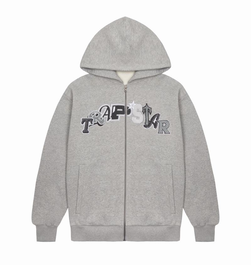 Grey Trapstar Wildcard Chenille Hoodie Men's Tracksuits | XUBLGE-054