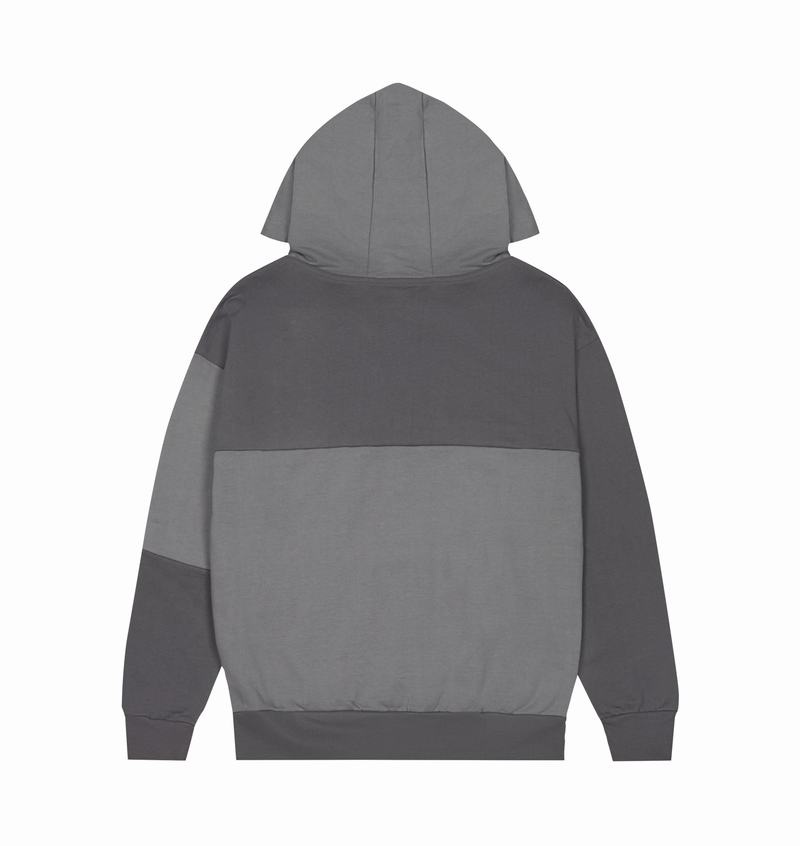 Grey Trapstar x Iceberg Deconstructed Two Logo Men's Hoodie | IOMYCT-531