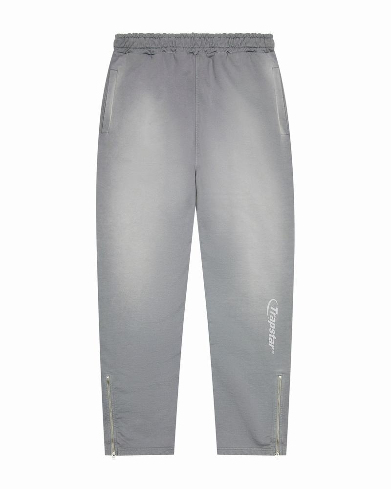 Grey / Cream Trapstar Hyperdrive Spray Joggers Men\'s Pants | XUQLMY-620