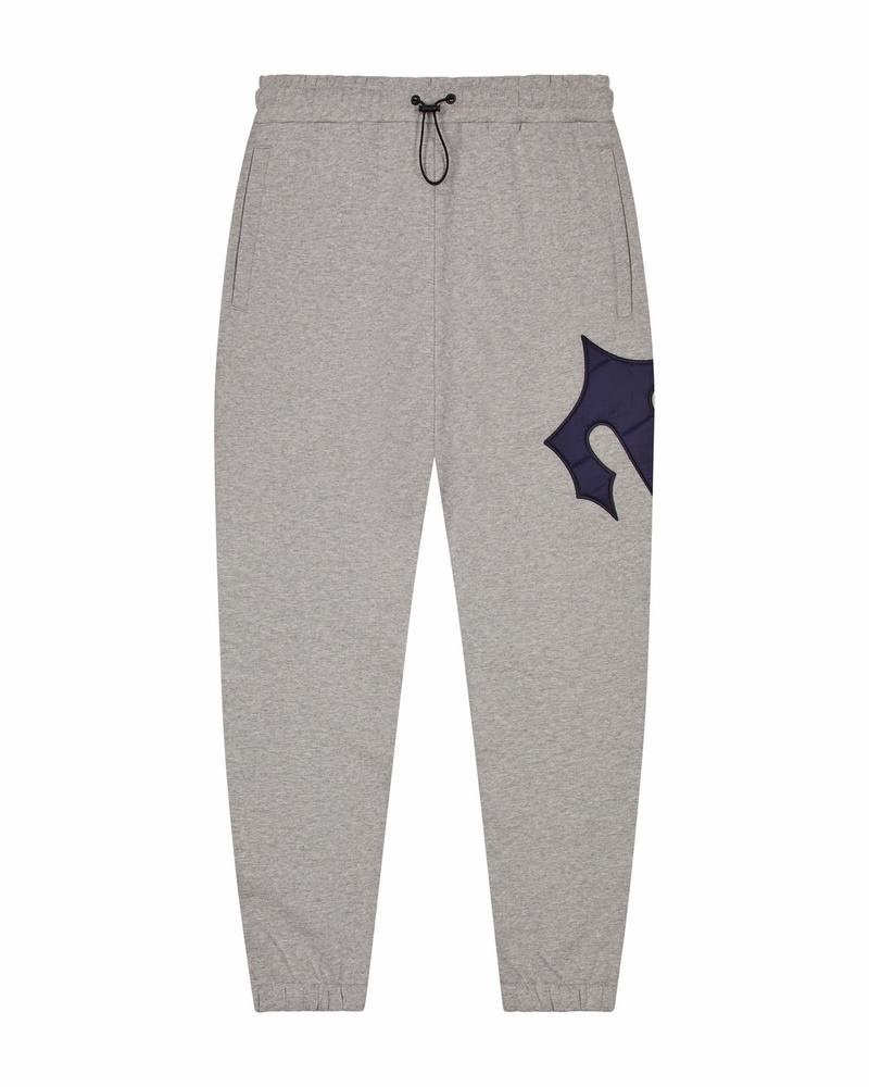 Grey / Navy Trapstar Irongate T Hood Men's Tracksuits | PKZEVT-746