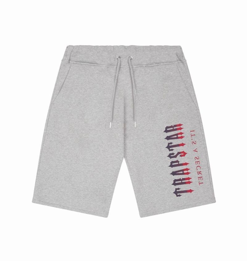 Grey / Red Trapstar Oversized Decoded Shorts Men\'s Sets | OEUZHB-217