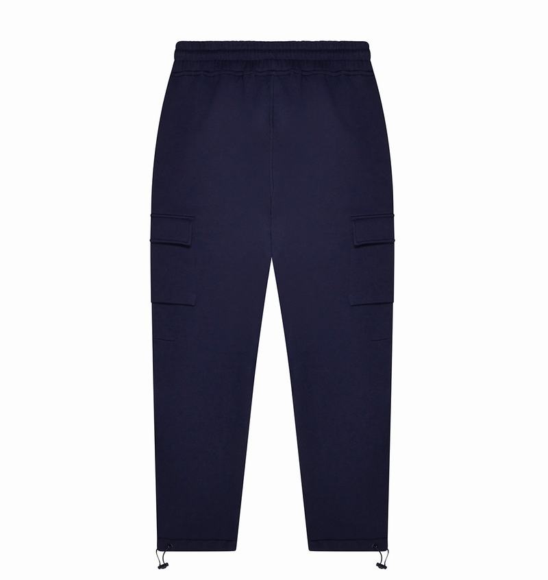 Navy Trapstar Irongate T Trap Fleece Men's Pants | JXHYFL-642