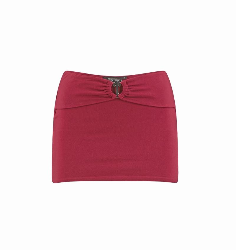 Red Trapstar Irongate T Belt Mini Women\'s Skirts | ULXNPO-716