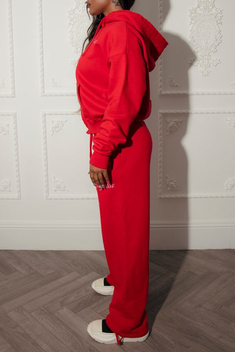 Red Trapstar TS-Star Drawcord Hem Joggers Women's Tracksuits | YDZSMQ-860