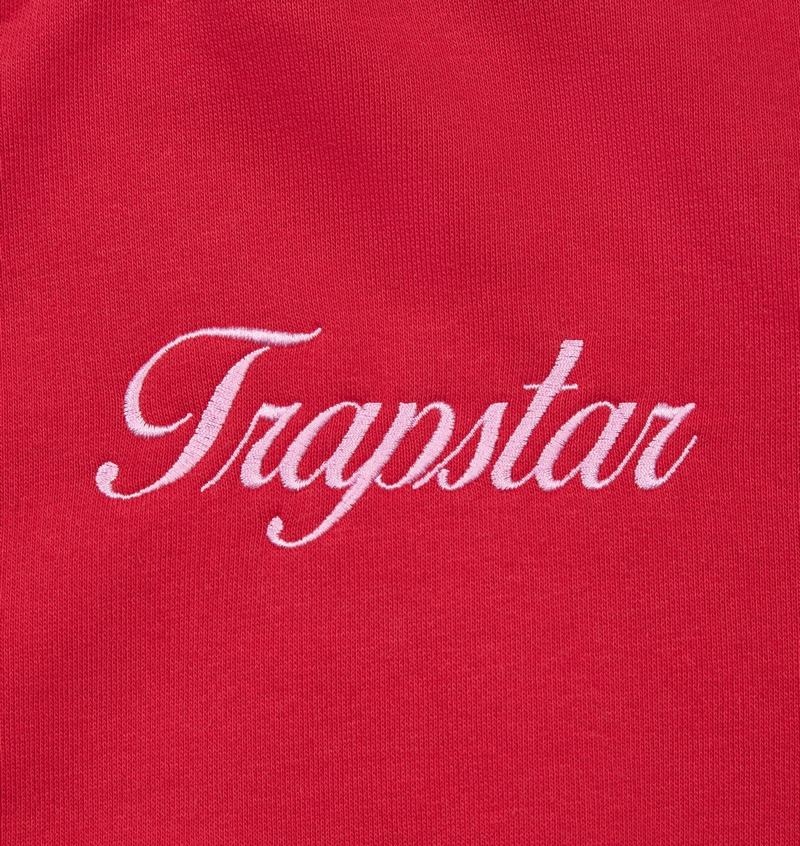 Red Trapstar TS-Star Zip Up Track Top Women's Hoodie | VDZMHF-583