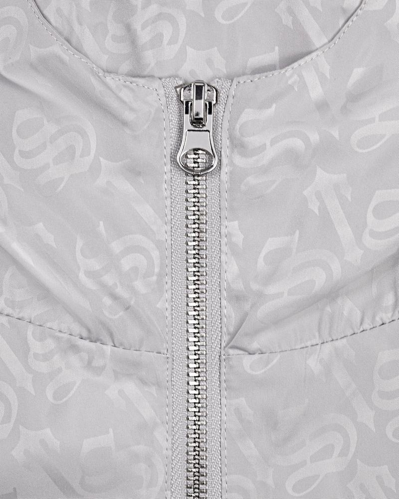 Silver Trapstar Monogram Windbreaker Women's Jackets | KUOSML-123