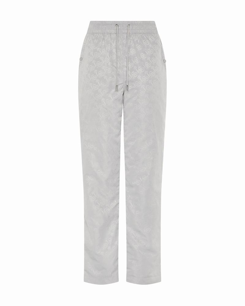 Silver Trapstar Monogram Women\'s Pants | EBUWIL-732