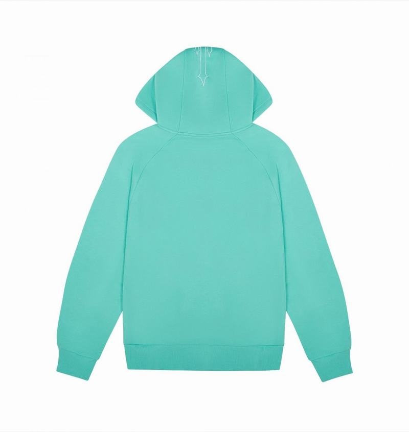 Turquoise Trapstar Chenille Decoded 2.0 Hoodie Men's Tracksuits | SCOKTD-351