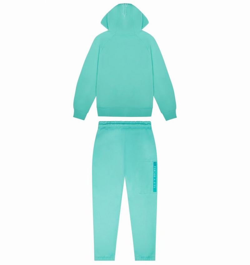 Turquoise Trapstar Chenille Decoded 2.0 Hoodie Men's Tracksuits | SCOKTD-351