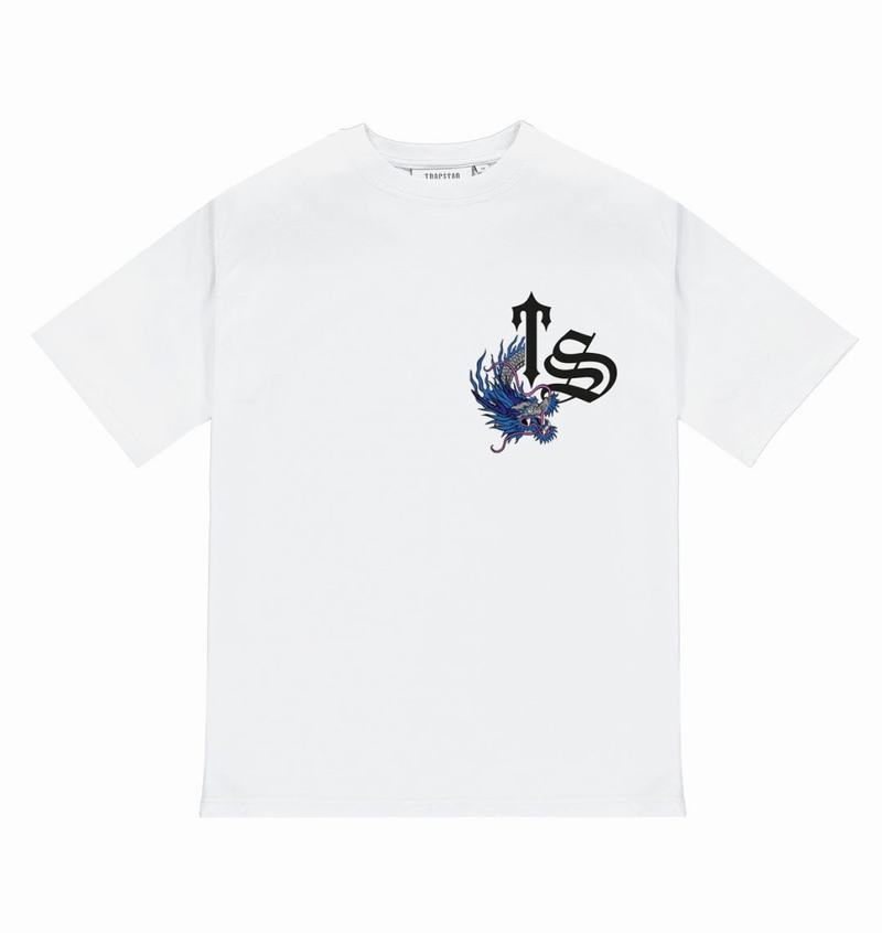 White Trapstar Ancient Legend Tee Men's T Shirts | FSWUGQ-621