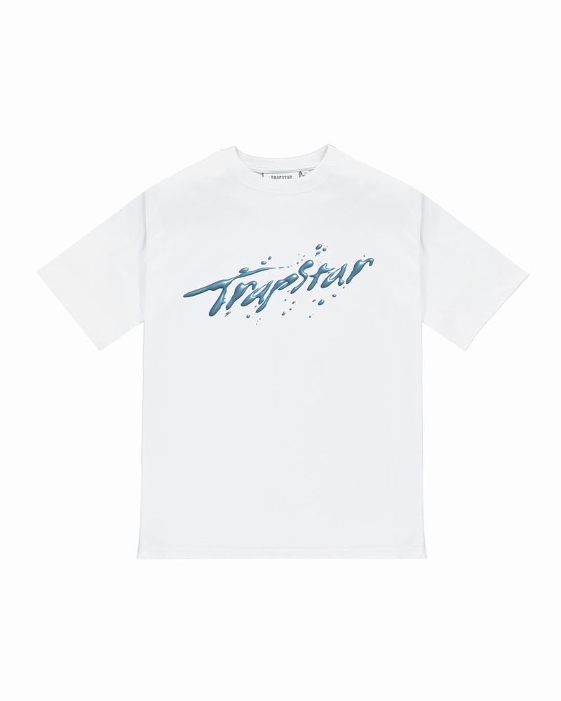 White Trapstar H2O Tee Men\'s T Shirts | GKOBUF-267