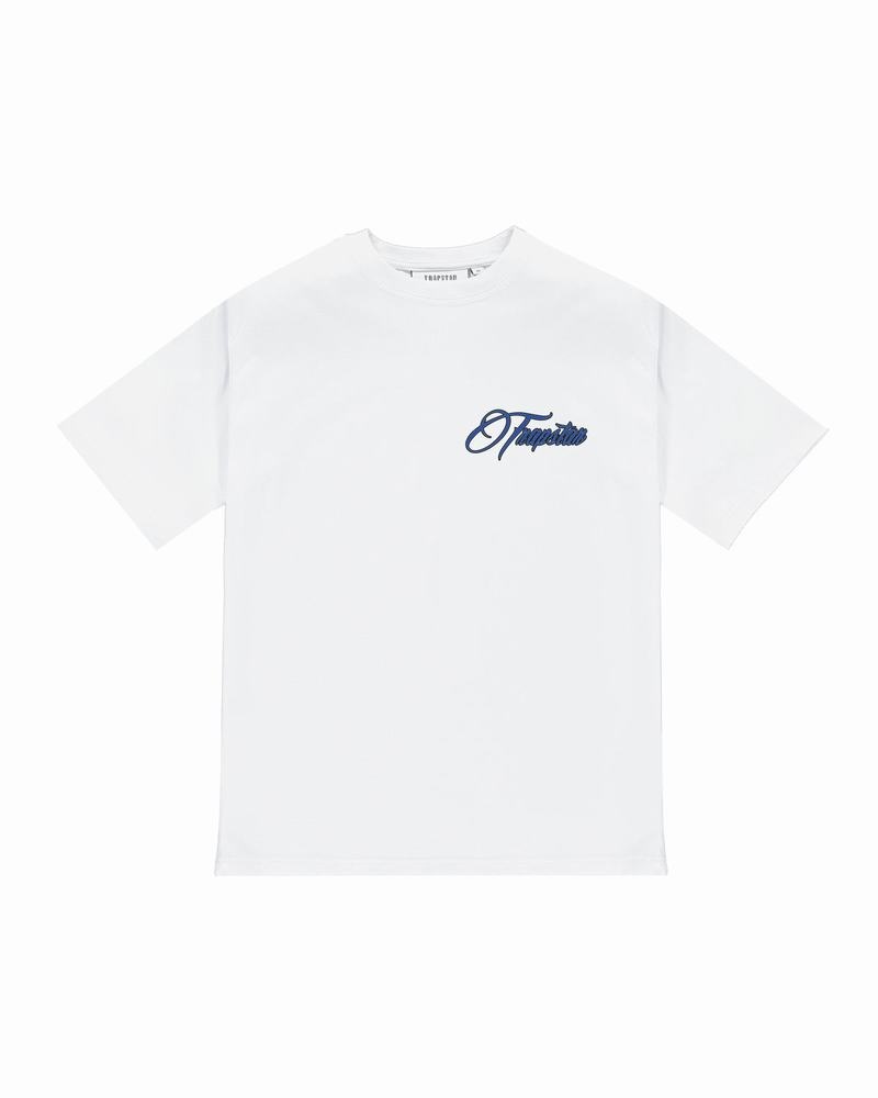 White Trapstar Horse Power 2.0 Tee Men's T Shirts | THCOIR-256