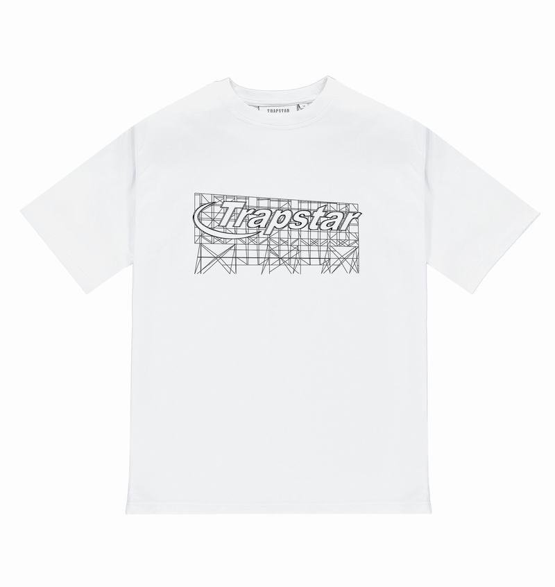 White Trapstar Hyperdrive DIY Tee Men's T Shirts | LQWGBT-586