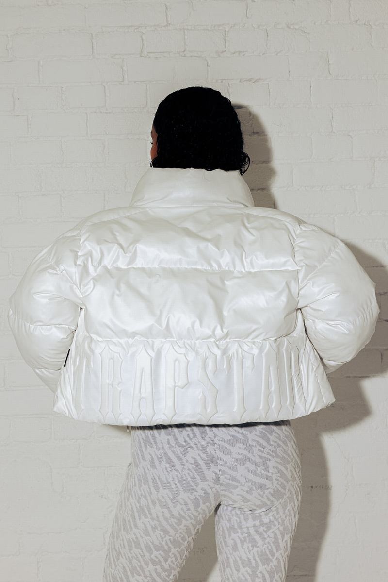 White Trapstar Irongate Embossed Puffer Women's Jackets | ZKWIYX-385