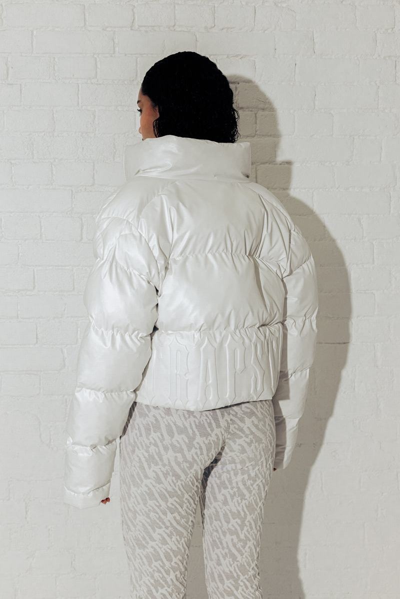 White Trapstar Irongate Embossed Puffer Women's Jackets | ZKWIYX-385