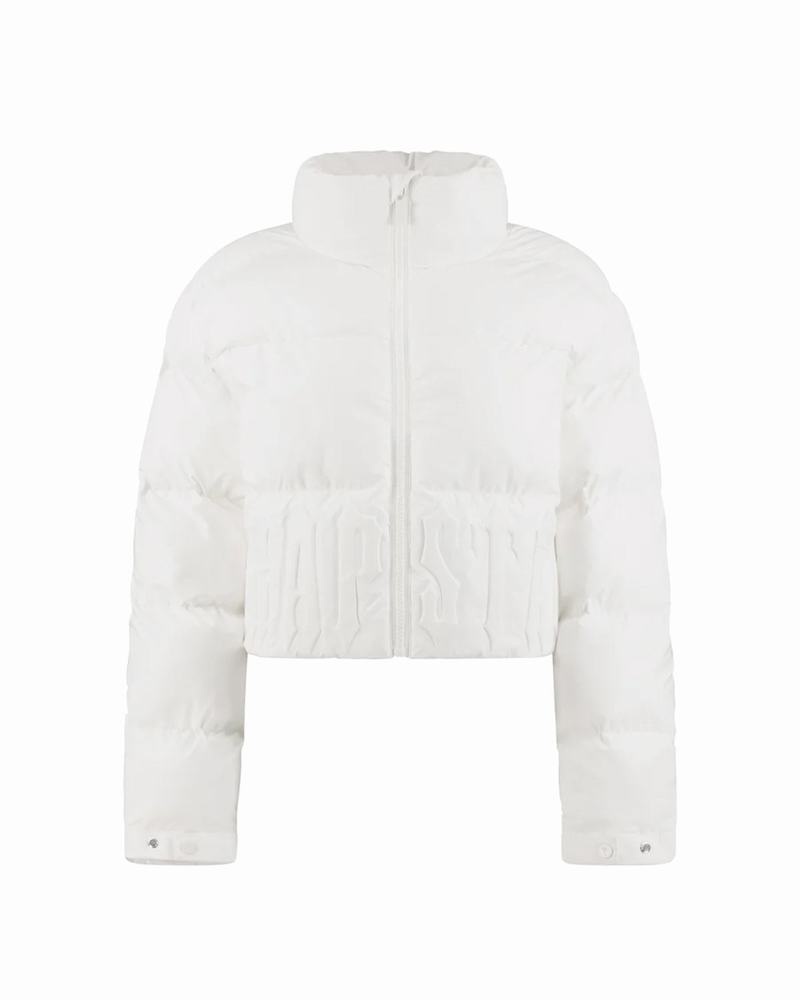 White Trapstar Irongate Embossed Puffer Women\'s Jackets | ZKWIYX-385