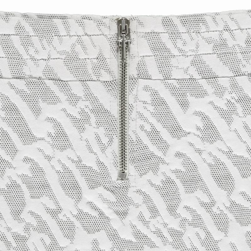 White Trapstar Jacquard Mini Women's Skirts | KQDLCB-265