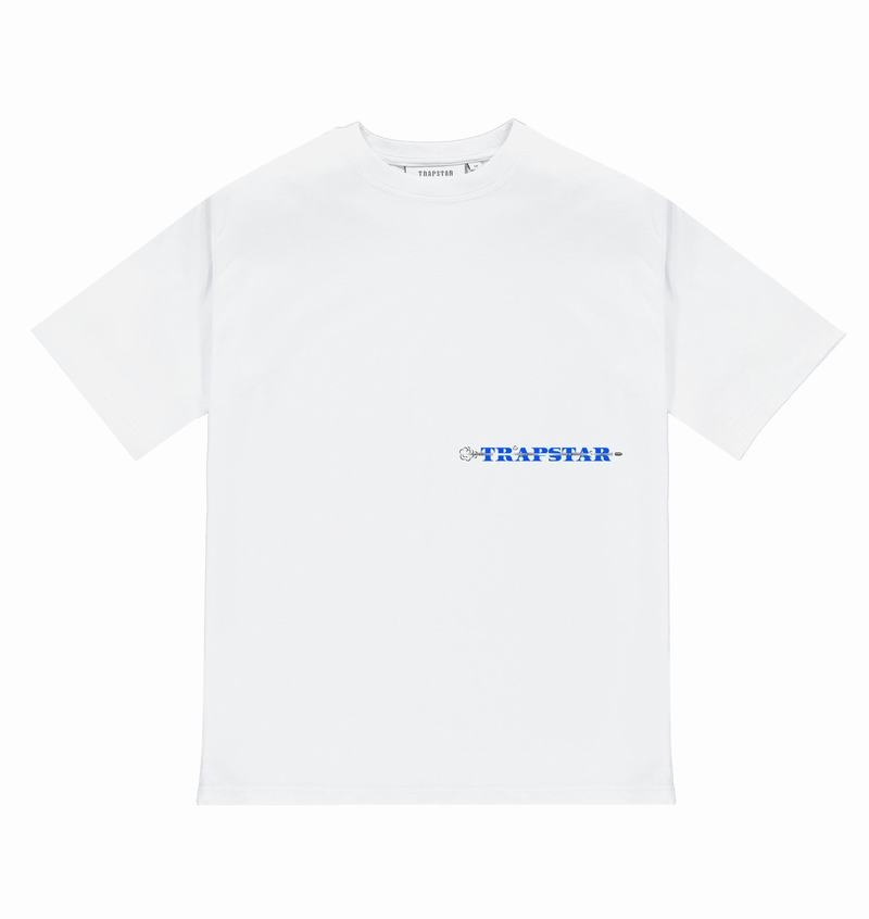 White Trapstar Last Stand Tee Men's T Shirts | UODIBJ-204