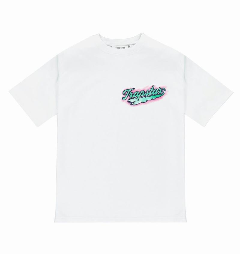 White Trapstar Paradise SS23 Edition Tee Men's T Shirts | WMECGP-012