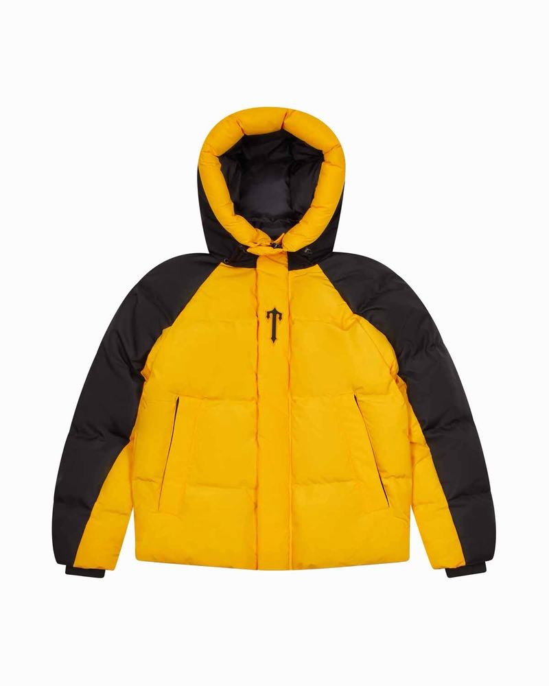 Yellow / Black Trapstar Irongate Arch Puffer AW23 Men\'s Jackets | VFPRDW-468